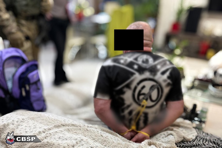 CBŚP rozbiła grupę przestępczą, wymuszającą siłą na deweloperze przepisanie nieruchomosci. Misiek z Nadarzyna wśród zatrzymanych /CBŚP /