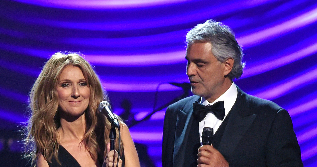 Celine Dion i Andrea Bocelli /Ethan Miller /Getty Images