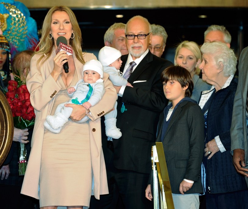 Celine Dion z mężem i dziećmi /Ethan Miller /Getty Images