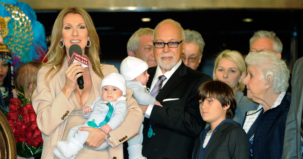 Celine Dion z mężem i dziećmi /Ethan Miller /Getty Images