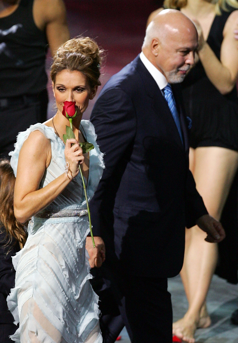 Celine Dion z mężem /Ethan Miller /Getty Images