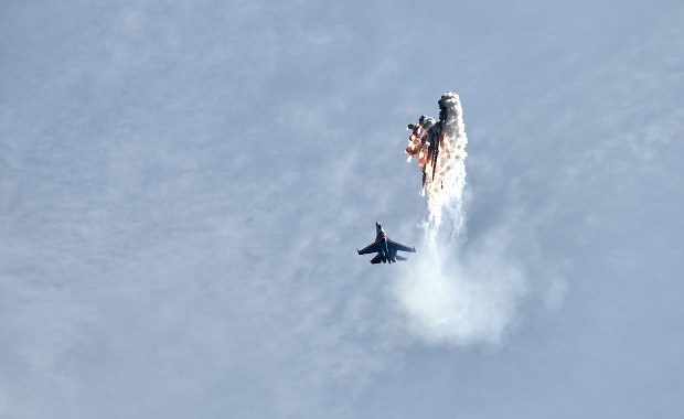 Celny strzał Rosjan. Trafili własny myśliwiec