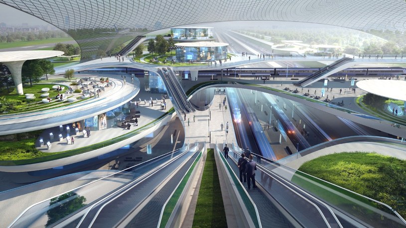 Centralny Port Komunikacyjny będzie wyglądał futurystycznie. Oto wizualizacje /Geekweek