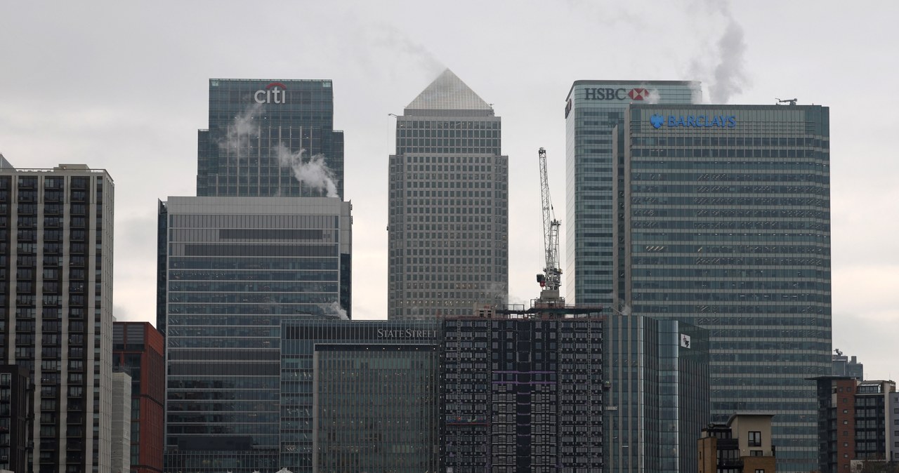 Centrum biznesowe Canary Wharf /Daniel Leal /AFP