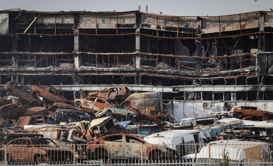 Centrum handlowe w Mariupolu /YURI KOCHETKOV /PAP/EPA