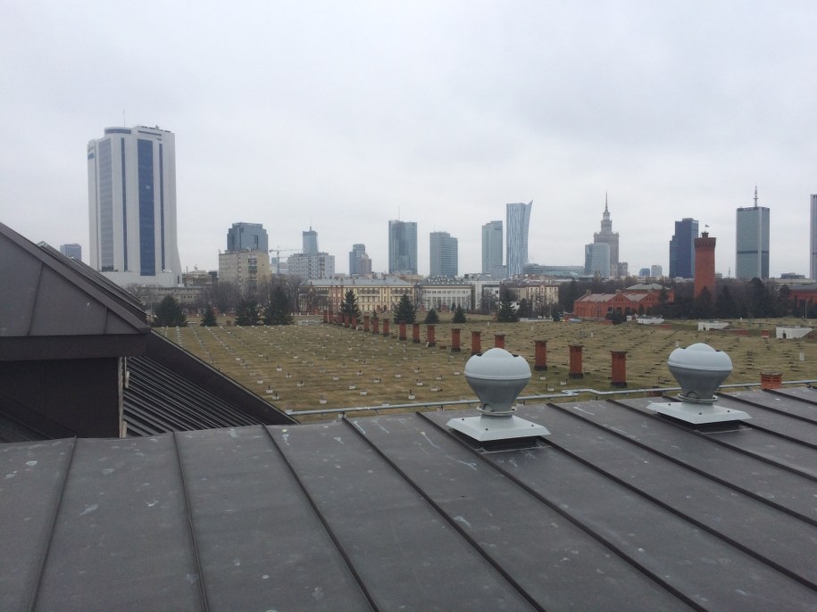 Centrum Warszawy z perspektywy tarasu Filtrów Warszawskich /Michał Dobrołowicz /RMF FM