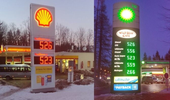 Ceny paliw w Zakopanem (15.02.2017, godz 16.00) /Informacja prasowa