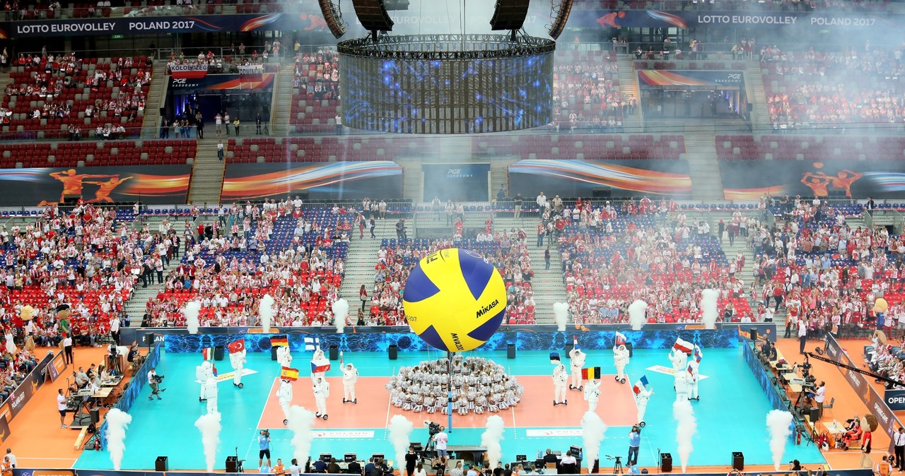 Ceremonia otwarcia Mistrzostw Europy w siatkówce na Stadionie Narodowym w Warszawie