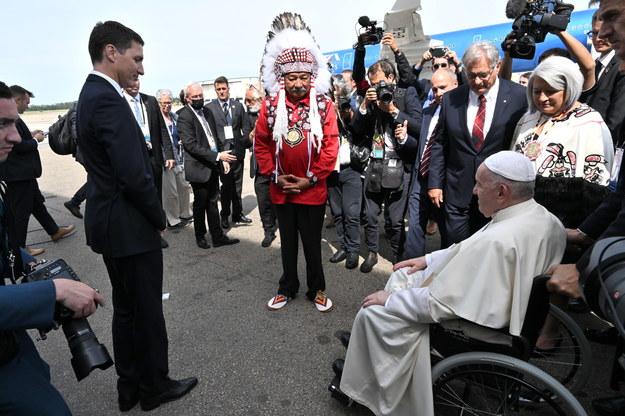 Ceremonia powitania papieża Franciszka /CIRO FUSCO /PAP/EPA