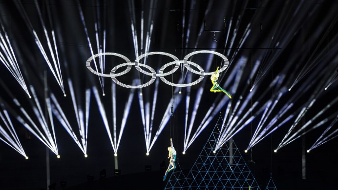 Ceremonia zamknięcia igrzysk w starożytnym amfiteatrze w Weronie