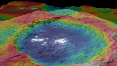 Ceres w kolorze, ale białe plamy zostają