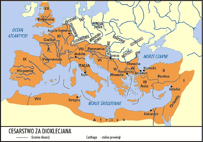 Cesarstwo za Dioklecjana /Encyklopedia Internautica