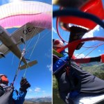Cessna zderzyła się z paralotnią. Dramatyczny upadek nagrała kamera