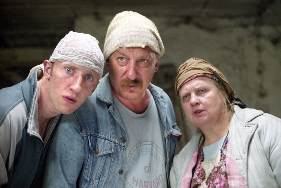 Cezary Kosiński, Sylwester Maciejewski i Stanisława Celińska na planie filmu "Pieniądze to nie wszystko" Juliusza Machulskiego /Krzysztof Wellman/Afa Pixx /PAP