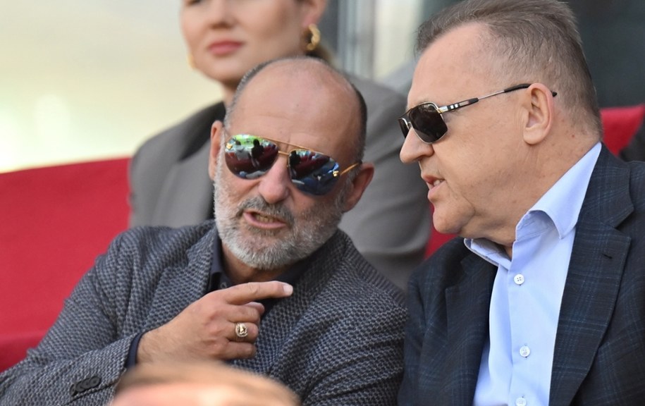 Cezary Kulesza i Michał Probierz /Piotr Polak /PAP