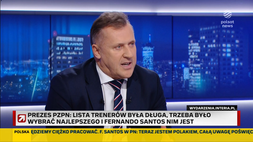 Cezary Kulesza wywiad w Polsat News po wyborze Santosa na selekcjonera. WIDEO