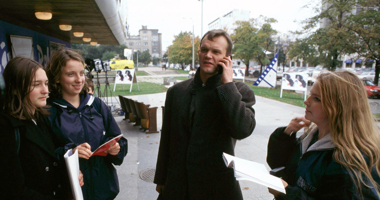 Cezary Pazura na festiwalu w Gdyni w 1997 roku /Paweł Babala /Agencja FORUM