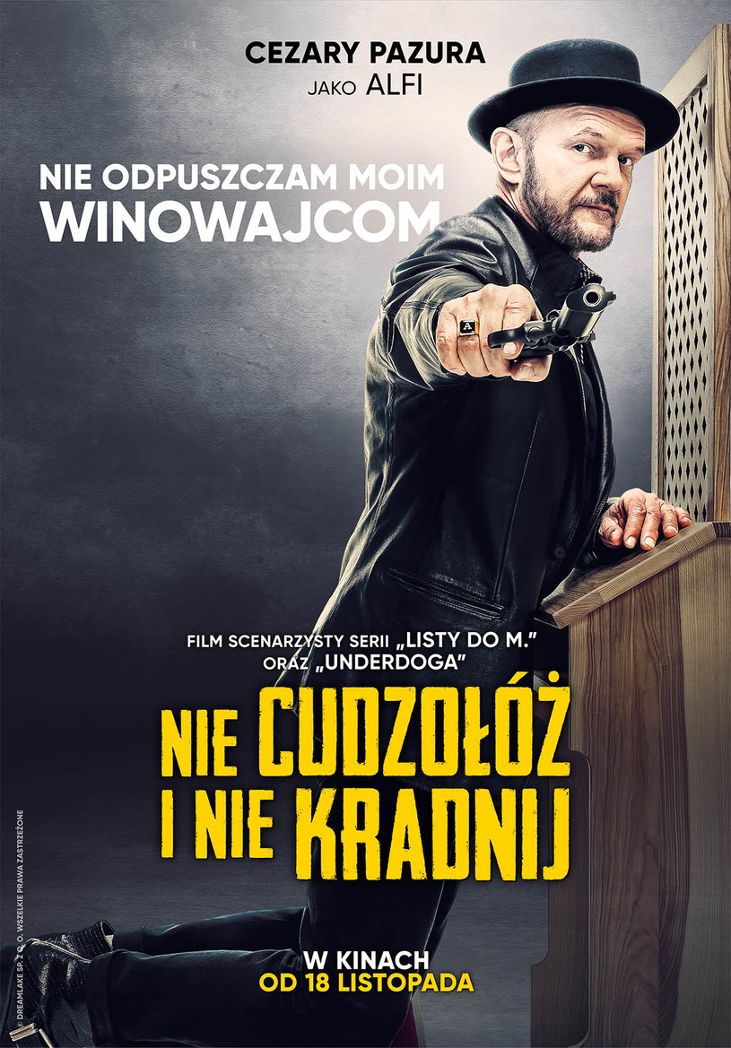 Cezary Pazura na plakacie "Nie cudzołóż i nie kradnij" /Mówi Serwis  /materiały prasowe