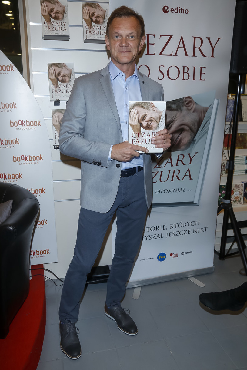 Cezary Pazura podczas promocji książki /Baranowski /AKPA