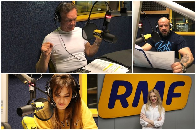 Cezary Pazura, Tomasz Oświeciński, Natalia Szroeder, Barbara Kurdej-Szatan /Karolina Bereza /RMF FM