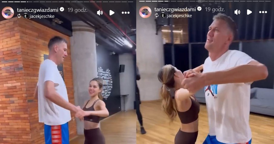 Cezary Trybański i Maria Jeleniewska próbowali razem zatańczyć /www.instagram.com/tanieczgwiazdami /