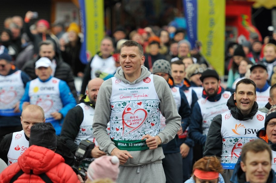 Cezary Trybański podczas 14. Biegu po Nowe Życie. Wisła 2019. /Materiały prasowe