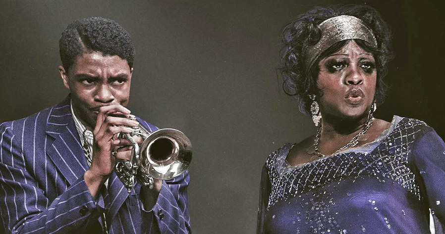 Chadwick Boseman i Viola Davis w filmie "Ma Rainey: Matka bluesa" /materiały prasowe