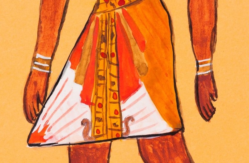 Charakterystyczna egipska sukienka - codzienny strój faraona /123RF/PICSEL
