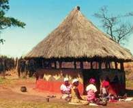 Charakterystyczne domy mieszkańców Zimbabwe /Encyklopedia Internautica