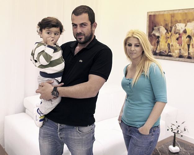 Charalambos Alexandrou z żoną Aliki i synem /New York Times/©The International Herald Tribune