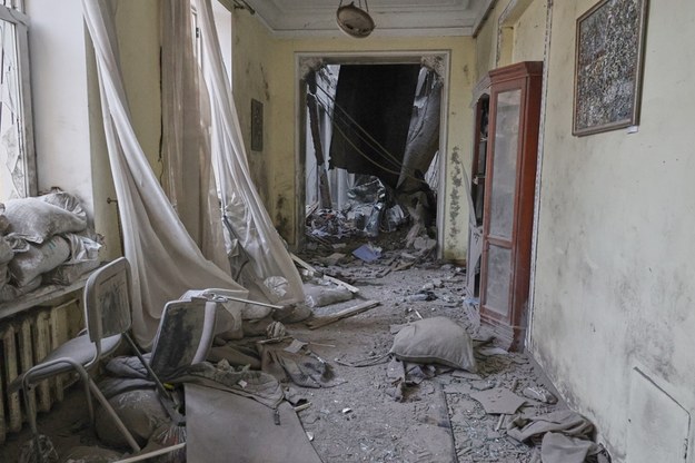 Kharkiv/Sergei Kozlov/PAP/EPA dopo i bombardamenti russi