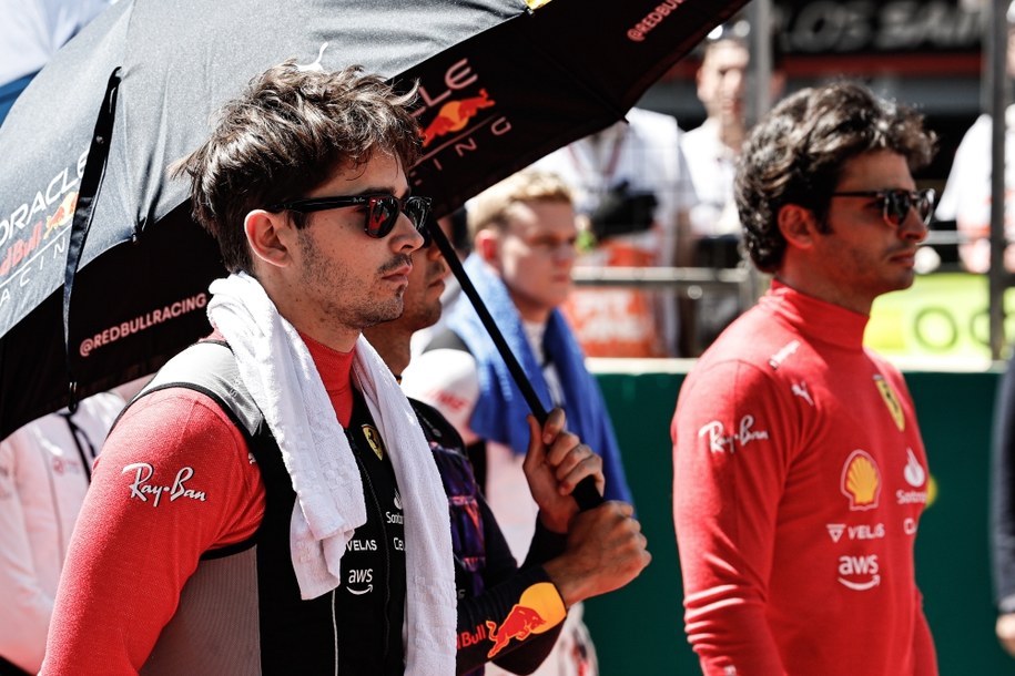 Charles Leclerc i Carlos Sainz /Hamad Mohammed / POOL /PAP/EPA