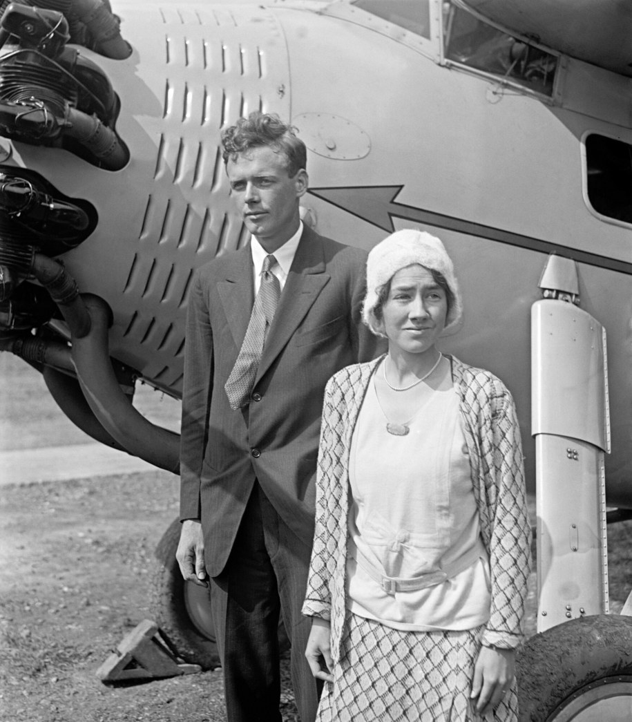 Charles Lindbergh z żoną Anne Morrow Lindbergh na zdjęciu z września 1929 roku /LIBRARY OF CONGRESS/SCIENCE PHOTO LIBRARY /East News