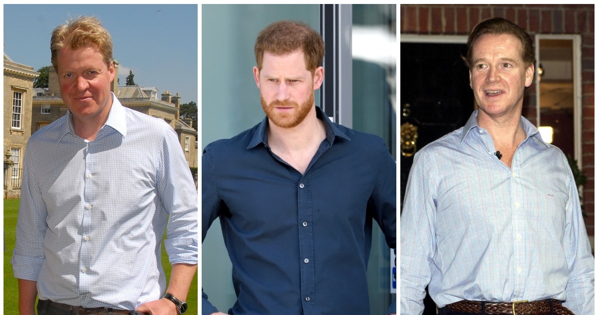 Charles Spencer, książę Harry, James Hewitt /Getty Images