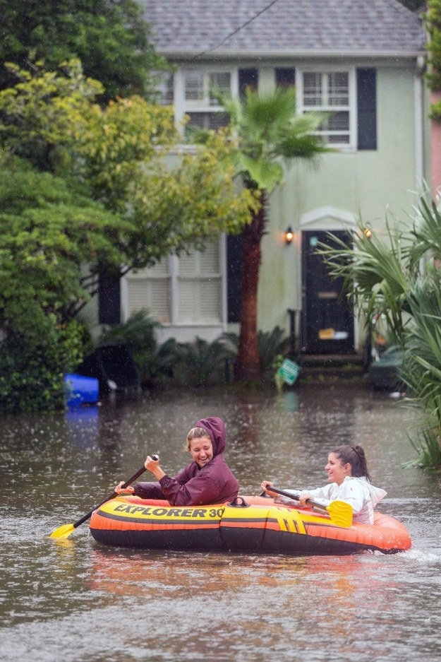 Charleston po ulewie //RICHARD ELLIS /PAP/EPA