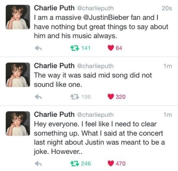 Charlie Puth na Twitterze /