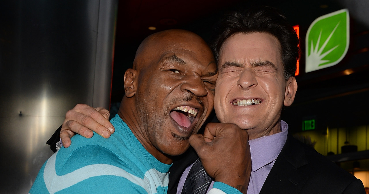 Charlie Sheen i Mike Tyson /Jason Merritt /Getty Images