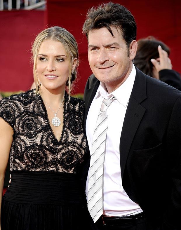 Charlie Sheen z byłą żoną, fot. Frazer Harrison &nbsp; /Getty Images/Flash Press Media