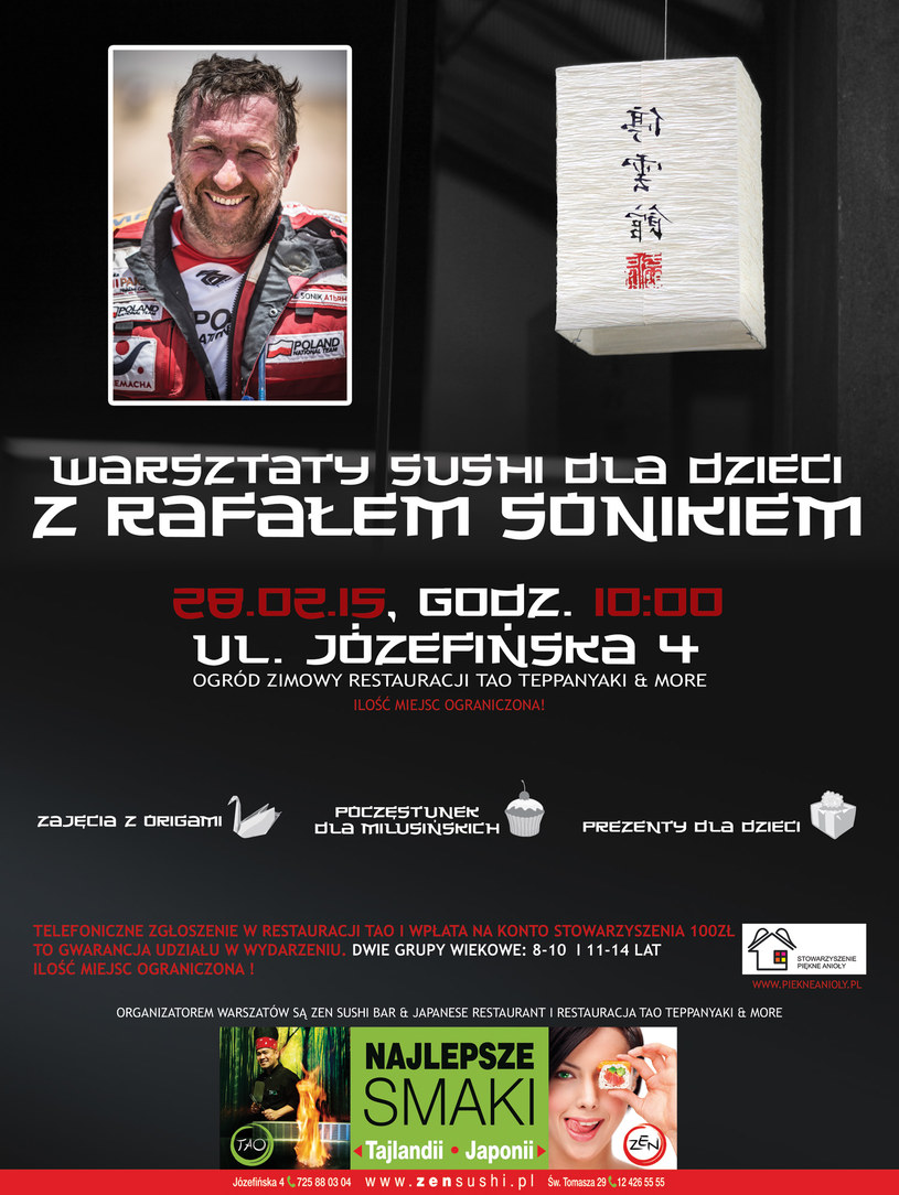 Charytatywne sushi z Rafałem Sonikiem /