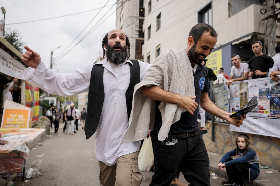 Chasydzi w Humaniu /OLEG PETRASYUK /PAP/EPA