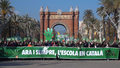Chcą używać języka katalońskiego w szkołach. Tysiące osób protestowało w Barcelonie
