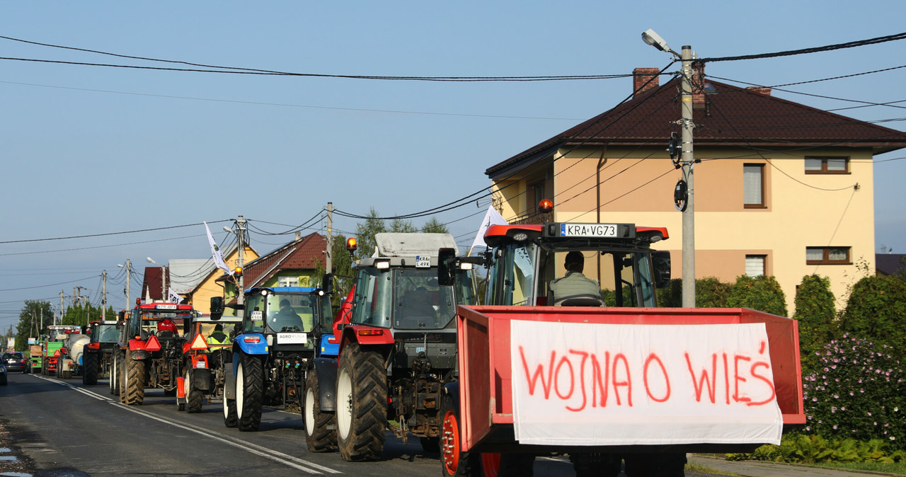 „Chcemy więcej za produkty i tańszych nawozów!” /Beata Zawrzel /Reporter