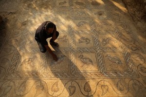 Chciał posadzić oliwki... znalazł cenną bizantyjską mozaikę sprzed 1500 lat
