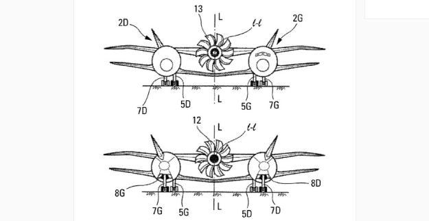 Chcielibyście polecieć takim samolotem? Fot. USPTO /materiały prasowe