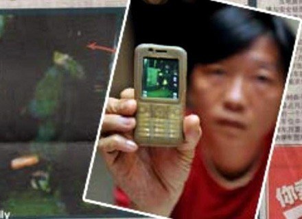 Chen Lai Fu i wykonana przez niego telefonem komórkowym fotografia ducha... /MWMedia