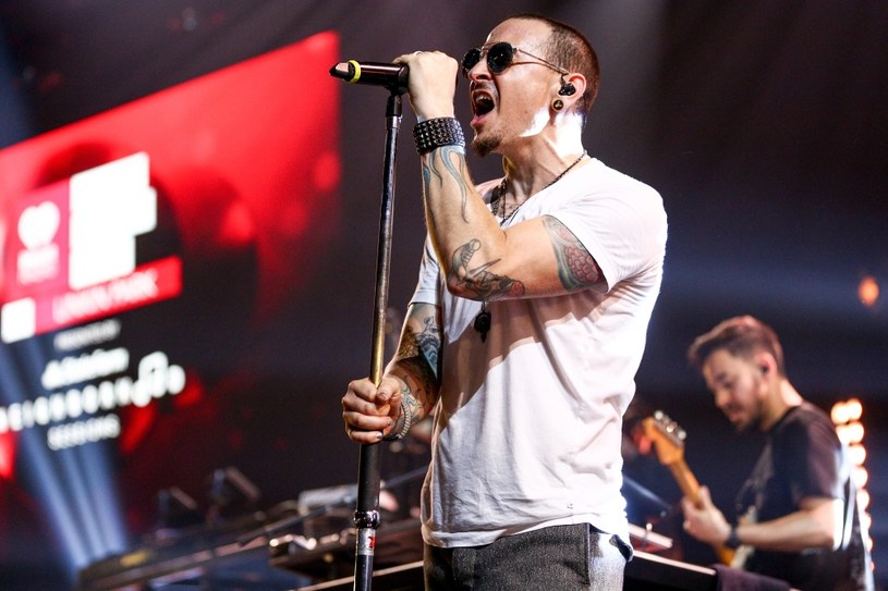 Chester Bennington (Linkin Park) w akcji /fot. Rich Fury /Getty Images