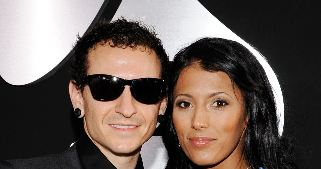 Chester Bennington wraz z żoną Talindą Ann Bentley /Larry Busacca /Getty Images