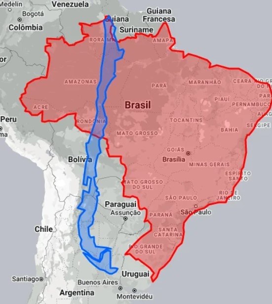 Chile i Brazylia /materiał zewnętrzny