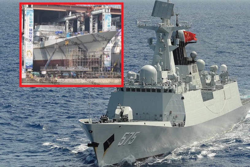 Chińczycy budują nowe fregaty. Mają dać przewagę nad okrętami podwodnymi /@sentdefender /Twitter