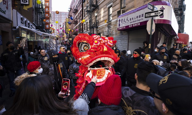 Chińczycy świętują nadejście nowego roku - jest to rok Tygrysa /JUSTIN LANE /PAP/EPA